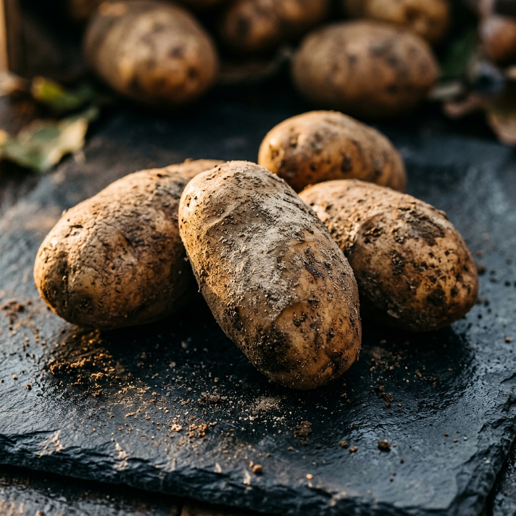 Photograph of fresh agricultural Potato