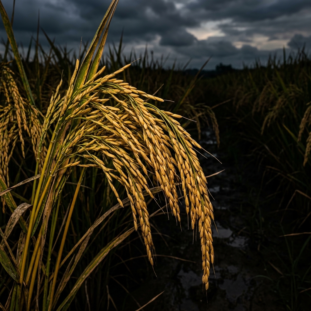 Photograph of fresh agricultural Paddy Rice
